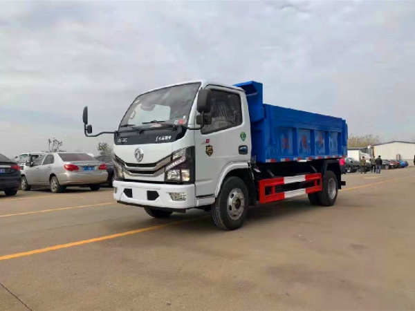 東風小多利卡國六藍牌5方自卸式垃圾車