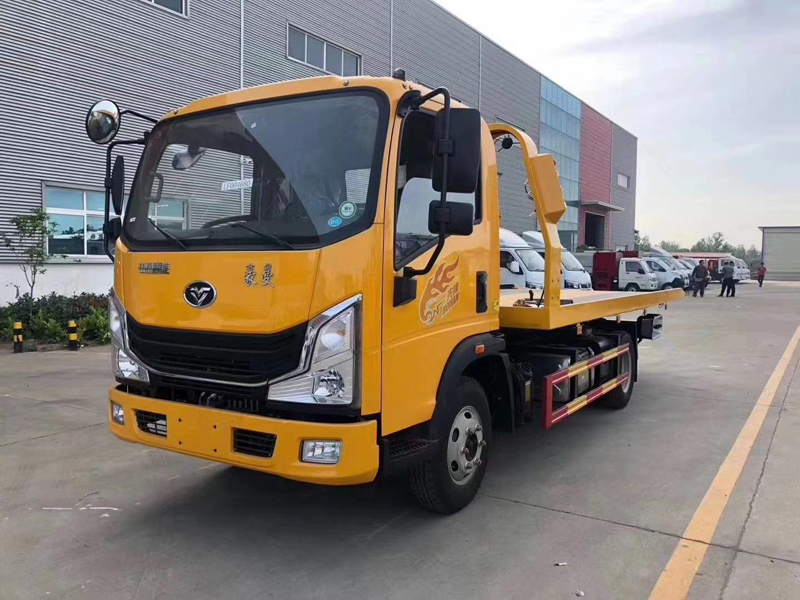 重汽豪曼藍牌一拖二清障車