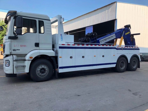 陜汽德龍20噸拖吊聯(lián)體清障車