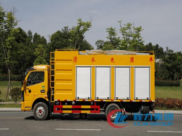 東風(fēng)大多利卡8方污水處理車，凈化車程力廠家直供