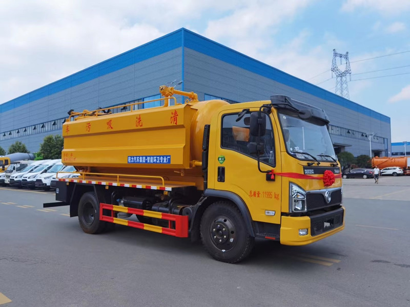 東風福瑞卡12.5方清洗吸污車，聯(lián)合疏通車