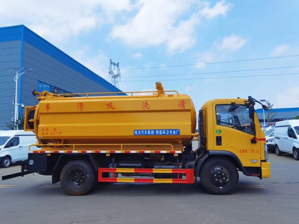 東風福瑞卡12.5方清洗吸污車,聯合疏通車