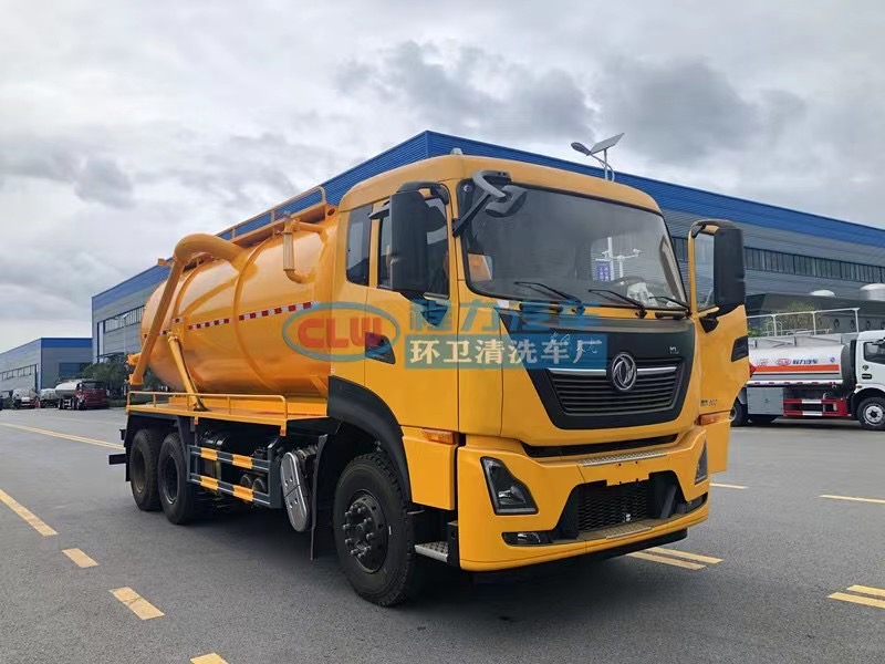東風天龍后八輪18.5方吸污車